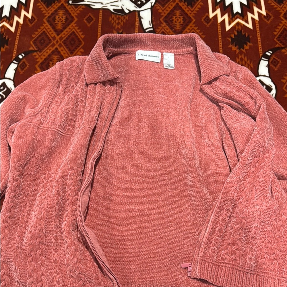 Alfred Dunner Women's Pink Cardigan